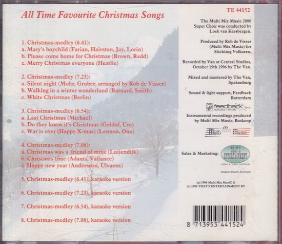 All time favourite Christmas songs - The Multi Mix Music 2000 Super Choir