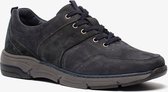 Hush Puppies leren heren veterschoenen - Blauw - Maat 45 - Echt leer - Uitneembare zool