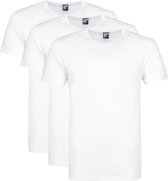 Alan Red - Giftbox Derby O-Hals T-shirts Wit (3Pack) - Maat XL - Regular-fit