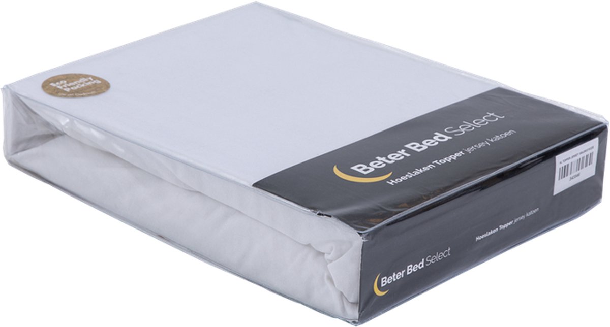 Topper Hoeslaken Double Jersey Wit Romanette online bestellen? C&M webshop snel en voordelig geleverd | Romanette
