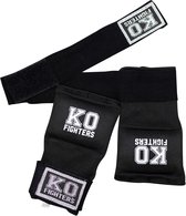 KO Fighters - Bandage Boksen - Binnenhandschoenen - Zwart - M