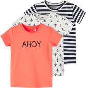 NAME IT BABY NBMFAKTOR 3P SS TOP Jongens T-shirt - Maat 74