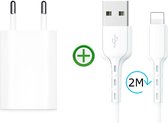 USB Oplader met USB Lightning Kabel voor Apple iPhone en Apple Airpods - Apple Kabel