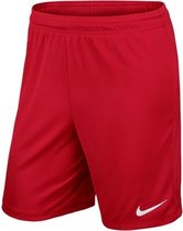 Nike Park II Knit Short Junior  Sportbroek - Maat 116  - Unisex - rood