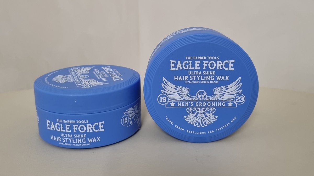 Eagle Force - Hair Styling Wax - Ultra Shine - Medium Strong - 2x150 ml