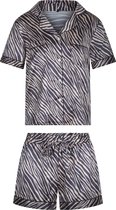 LingaDore - Zebra Shortama Set - maat XL - Dierenprint Goud Zwart - Dames