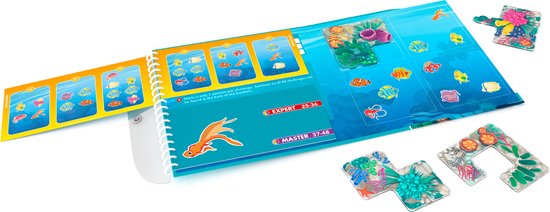 SmartGames - Coral Reef - 48 opdrachten - reisspel - magnetisch boekje - SmartGames