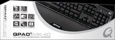 QPAD - MK40 Pro Gaming Membranical Toetsenbord - Azerty FR