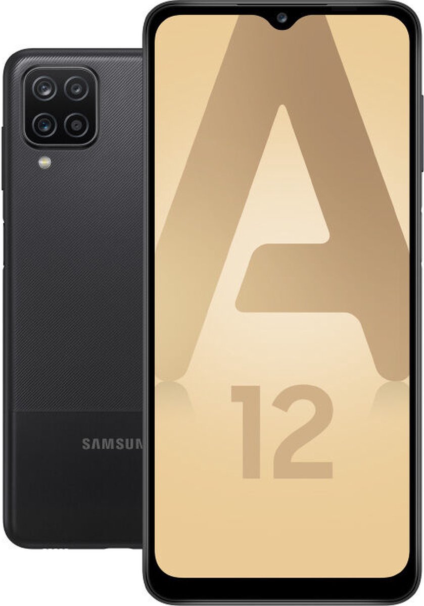 Bol.com Samsung Galaxy A12 SM-A127F 16,5 cm (6.5") Dual SIM 4G USB Type-C 4 GB 64 GB 5000 mAh Zwart aanbieding