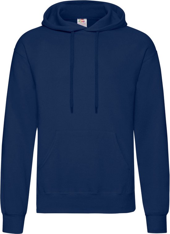 Fruit of the Loom capuchon sweater donkerblauw/navy voor volwassenen - Classic Hooded Sweat - Hoodie - Heren kleding L (EU 52)