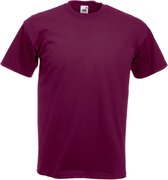 T-shirts Fruit of the Loom S bordeaux