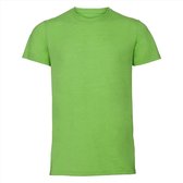 Basic ronde hals t-shirt vintage washed lime voor heren - Herenkleding t-shirt groen S (36/48)