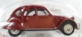 Citroën 2CV Export Luxe 1967 No. 56 (Rood) (9cm) (NL) 1:43 Norev - Modelauto- Schaalmodel - Miniatuur  auto