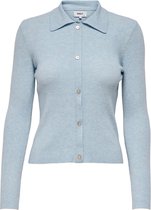 Only Trui Onlhazel L/s Life Polo Pullover Knt 15250412 Cashmere Blue Dames Maat - XL