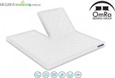 Splittopdek Matras - Latex Splittopper - 7cm - 160x200cm split