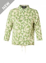 ES&SY Theodora Blouse - Green/Off white - maat 42