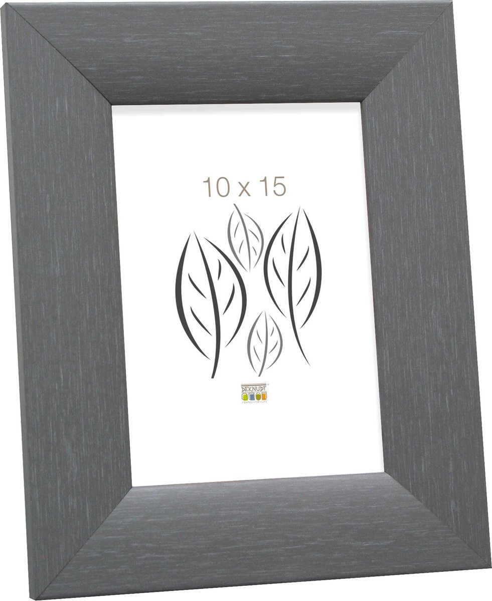 Deknudt Frames fotolijst S53GF7 - grijze schilderlook - hout - 10x15cm grijs