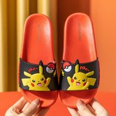 Pokémon Pokemon Badslippers - Pokémon Slippers - Badslipper Pikachu Kids Slippers Rood - Zwart