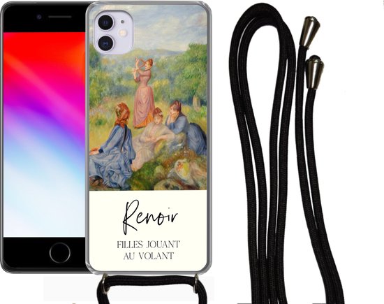 Coque avec cordon iPhone 11 - Peinture - Renoir - Impressionnisme - Siliconen - Bandoulière - Coque arrière avec cordon - Coque pour téléphone avec cordon - Coque avec corde