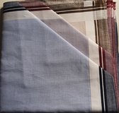 Herenzakdoeken - 100 % Egyptische Katoen - Streep - Chase - Set 6 stuks - 37 x 37 cm