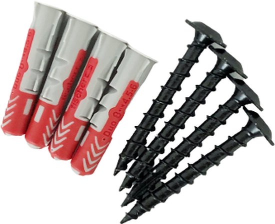 Etagère murale GoudmetHout en Chêne Massief - 50x20 cm - Porte-étagères industrielles en L - Acier - Zwart mat