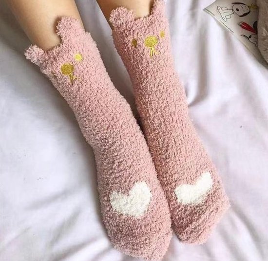 Dames Cozy Fluffy Sokken Fuzzy Sokken Pluche Sokken 5 Paar (Wit
