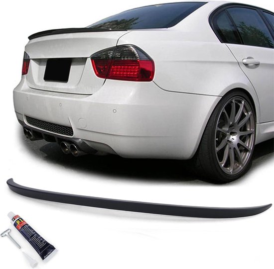 Bmw 3 Serie E90 Sedan Kofferklep Spoiler Achterklep Mat Zwart 318 320 325 330 M3 Styling