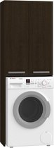 Opbouwkast Wasmachine - Wasdrogerkast - Opbouwmeubel Wasmachine-Opbouwmeubel Met Extra Kast Wenge