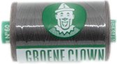Groene clown naaigaren - zwart - garen 100% katoen - kleurecht - 500 m