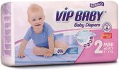 Bebiko VIP Baby Mini Active & Soft Pampers Luiers - Voordeelverpakking - Maat 2 (3-6 kg) - 160 stuks (4 x 40)