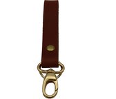 B-Cause Sleutelhanger leer cognac/goud