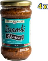 lekker Bekkie - Birambi Chutney - 4 x 290ml