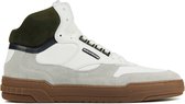 Floris van Bommel Sneakers Heren - Hoge sneakers / Herenschoenen - Leer - 20344     -  Wit combi - Maat 42