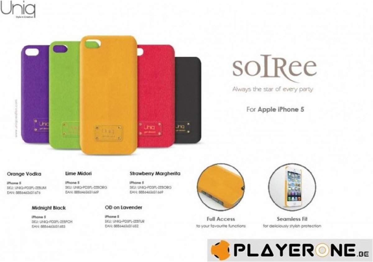 Uniq - Soiree voor Apple iPhone 5 - Liquorice Ice