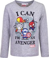 Longsleeve mini Avengers grijs 110/116 (6A)