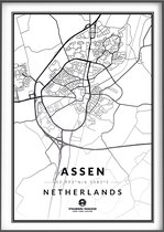 Citymap Assen - Stadsposters 50x70