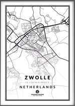 Citymap Zwolle - Stadsposters 50x70