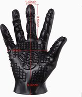 Sex Handschoen - Sex Handschoen Rocky - Finger fuck- finger fuck twist- zwart Twist