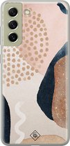 Samsung S21 FE hoesje siliconen - Abstract dots | Samsung Galaxy S21 FE case | multi | TPU backcover transparant