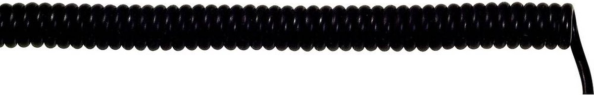 LAPP 73220267 Spiraalkabel UNITRONIC® SPIRAL 300 mm / 1200 mm 7 x 0.25 mm² Zwart 1 stuk(s)