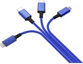 Smrter USB-laadkabel USB-A stekker, USB-C stekker, USB-C stekker, Apple Lightning stekker, USB-micro-B stekker 1.20 m N