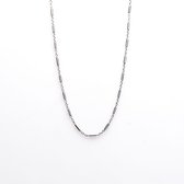Karma ketting Necklace Tubes Silver 50-57CM T59-COL-S-50-57