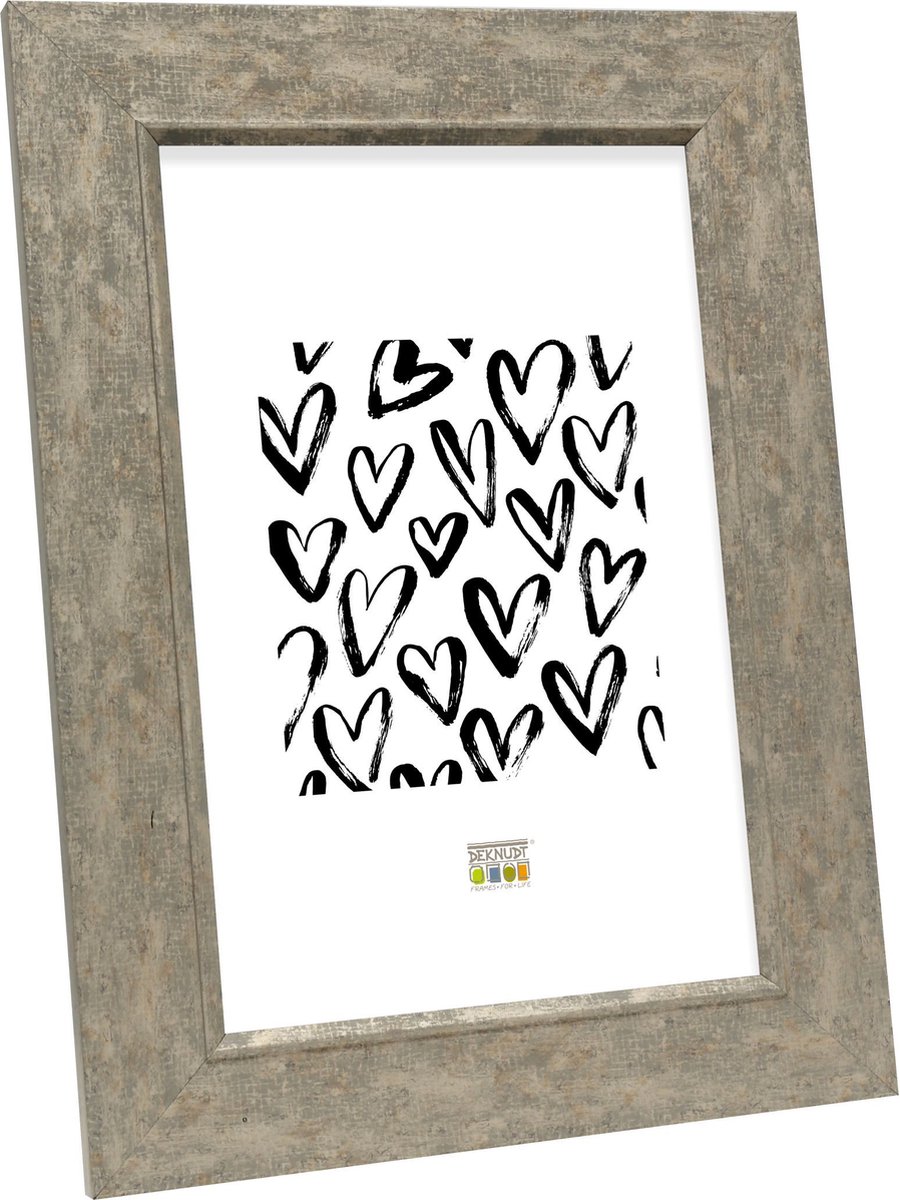 Deknudt Frames fotolijst S48SC7 - grijs-beige - breed - foto: 20x30 cm