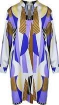 Maxi Blouse Millary - Satijnen Blouse met V-hals - Paars - One size