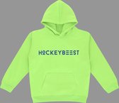 Hockeybeest hoodie - Fluo groen - 5/6 jaar