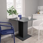 Decoways - Eettafel 80x80x75 cm spaanplaat grijs
