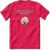 49 oude sokken aan de lijn T-Shirt | Grappig Abraham 50 Jaar Verjaardag Kleding Cadeau | Dames – Heren - Roze - S