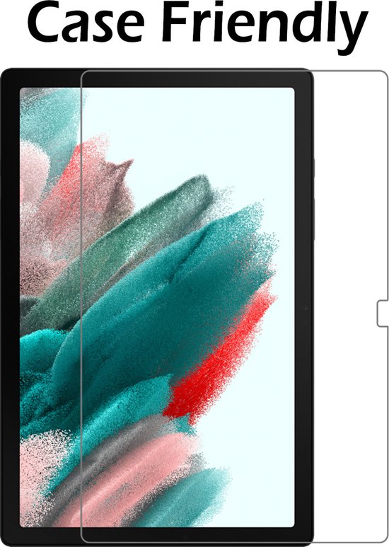 Screenprotector voor tablet, met tekst 'Case Friendly'.