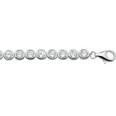 The Jewelry Collection Bracelet Tennis Zircone 5,2 mm - Argent