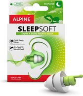 Alpine SleepSoft - Geluiddempende oordoppen voor slapen - Dempt snurkgeluid - SNR 25 dB - 1 paar